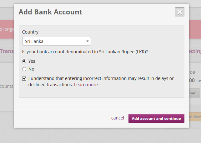Add bank account location and currency type - Skrill ewallet opening account tutorial in English by Prathilaba